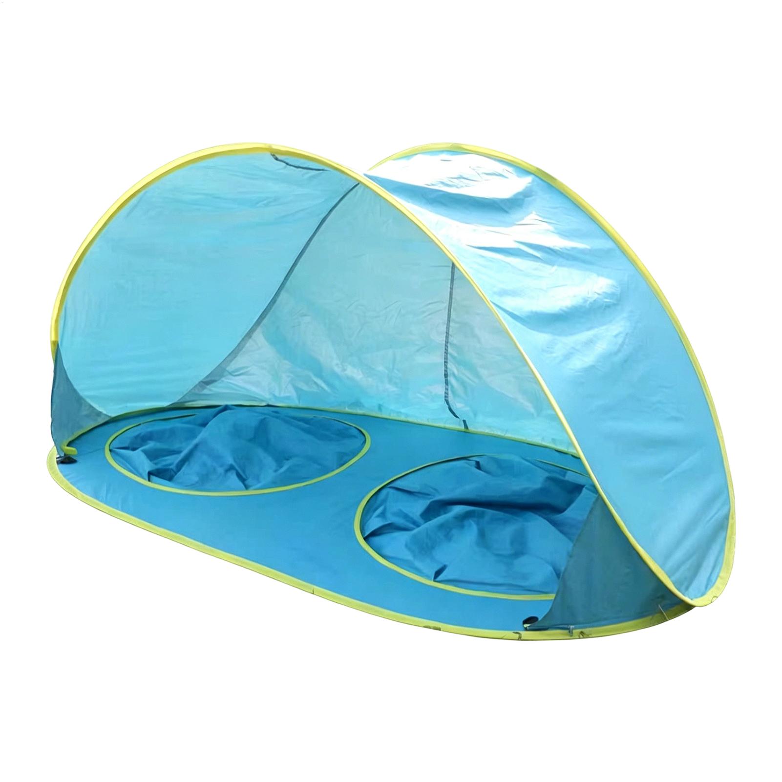 Kids Outdoor Wagon - Kinderstrandtent met zwembad, UV-bescherming, zonnescherm, opklapbare