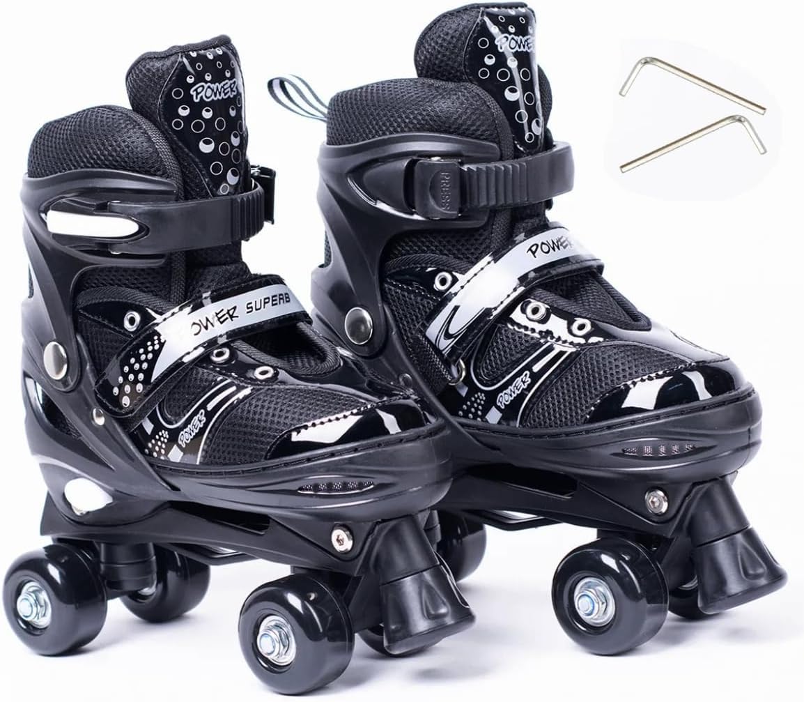 Kids Outdoor Quad - 2026 Rollerskates voor kinderen, dubbele rij