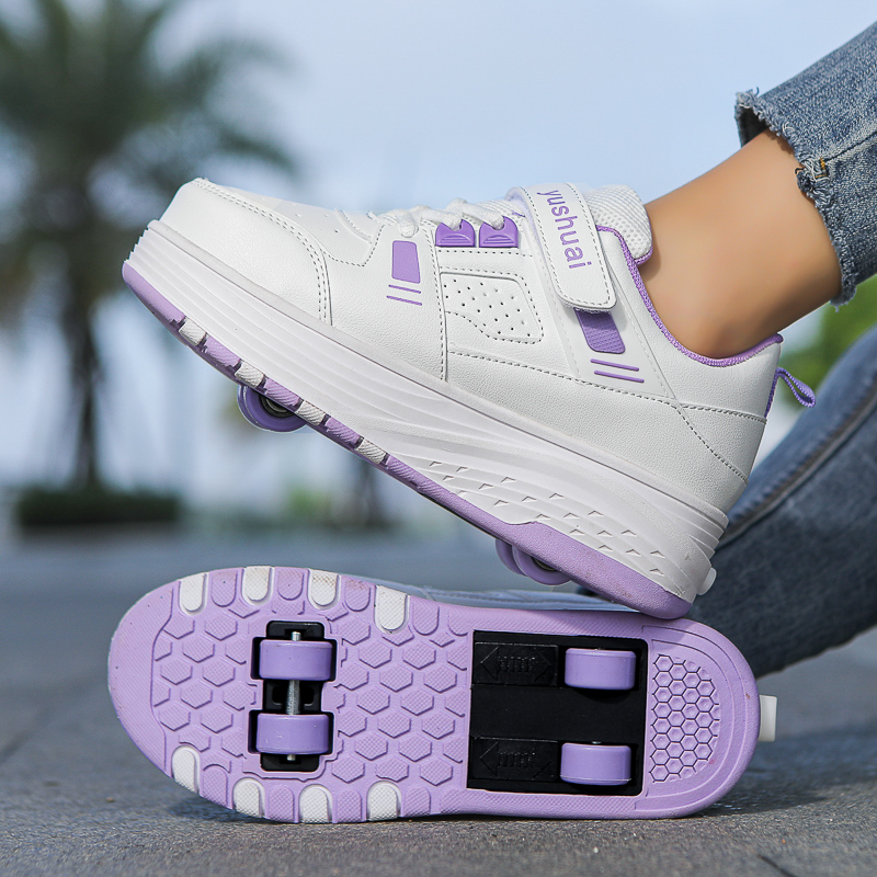 Kids Outdoor Quad - Rolschaatsen Kid 4-wielige sneakers Jongenslaarzen Meisje
