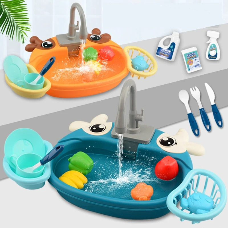 Kids Outdoor Kitchen Accessories - Speelgoedkeukenset voor peuters met elektrisch circulerend
