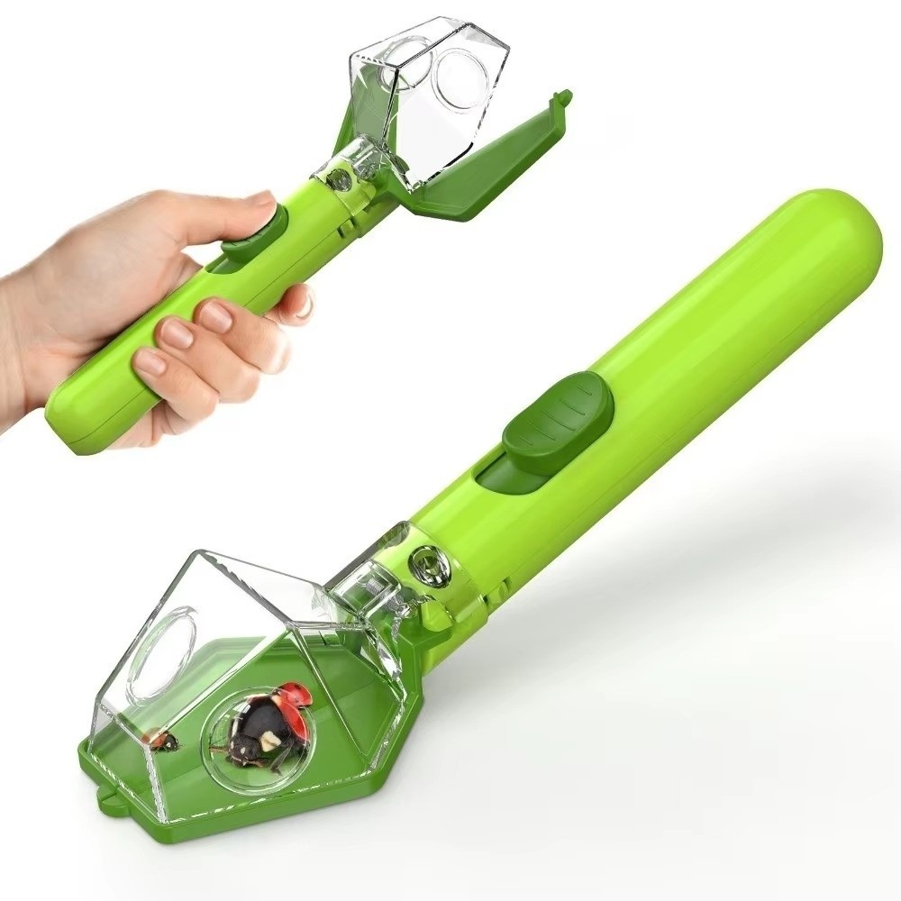 Kids Outdoor Explorer Kit - Multifunctionele draagbare insectenvanger, veilig vrijgave-mechanisme, handbediende