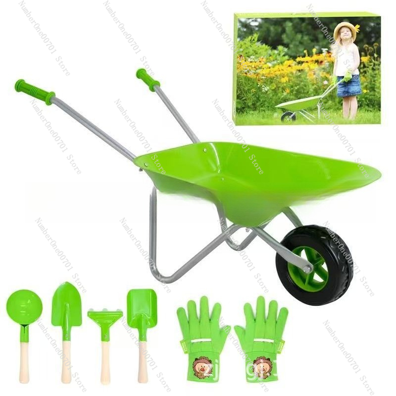 Kids Outdoor Activities - Kinderbuitenwielkar, groene tuin speelset voor evenwichts-