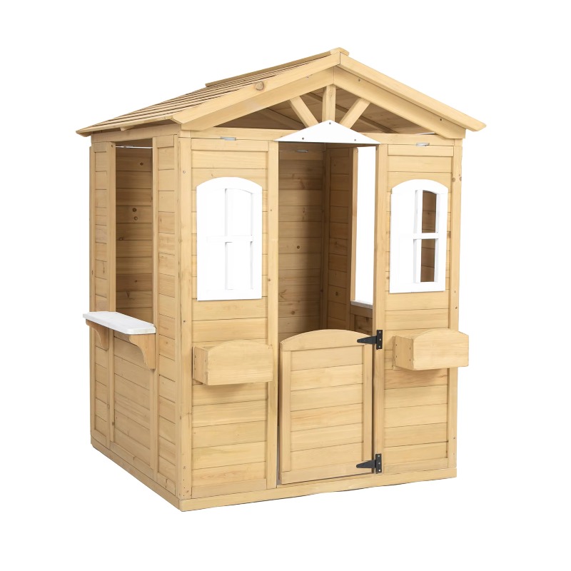 Kids Outdoor Furniture - Modern klassieke houten speelhuisje voor kinderen,