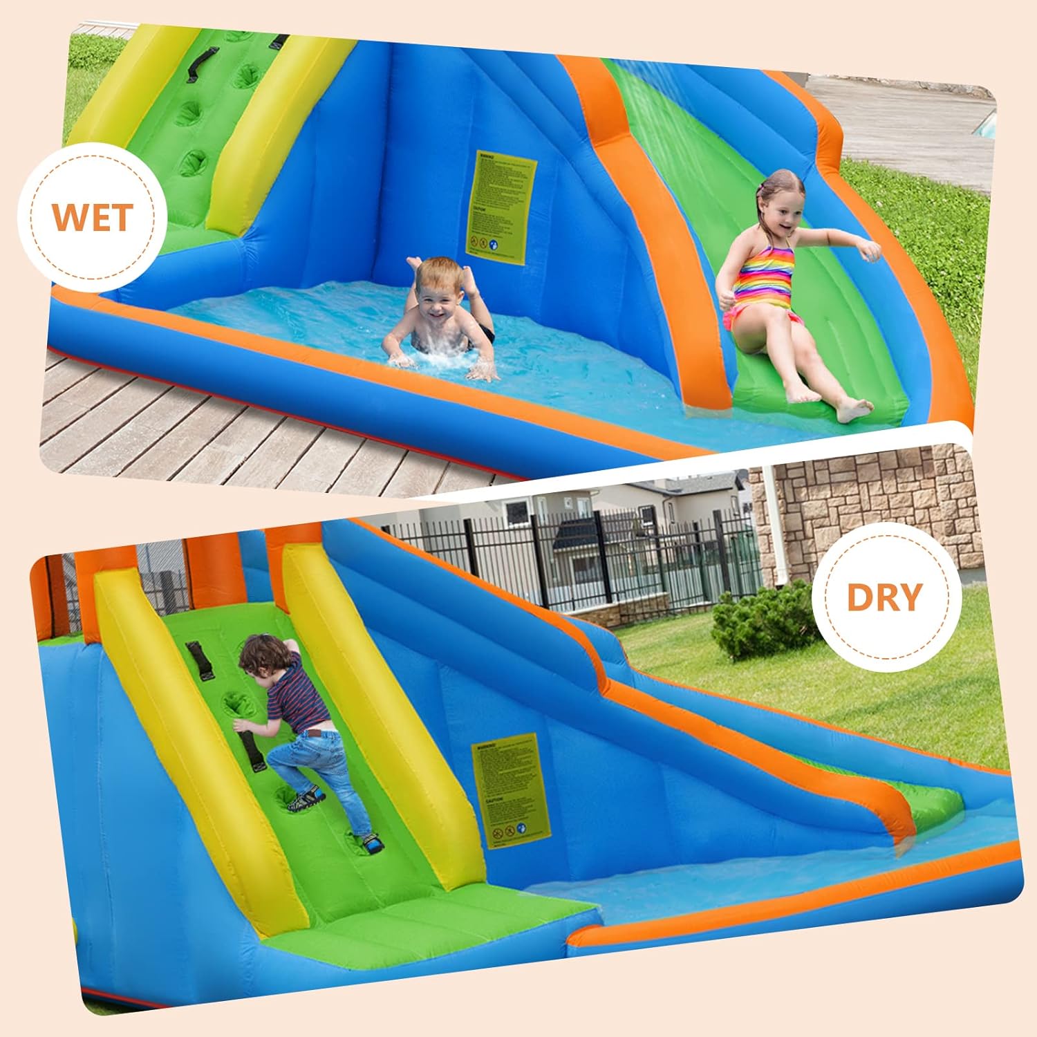 Reuze opblaasbaar waterpark sp - Kids Outdoor Climbing Wall recensie en prijs