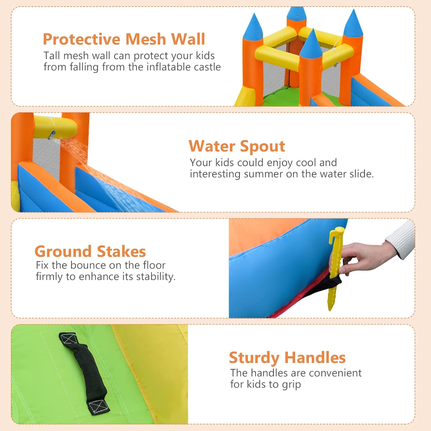 Reuze opblaasbaar waterpark sp - Kids Outdoor Climbing Wall recensie en prijs
