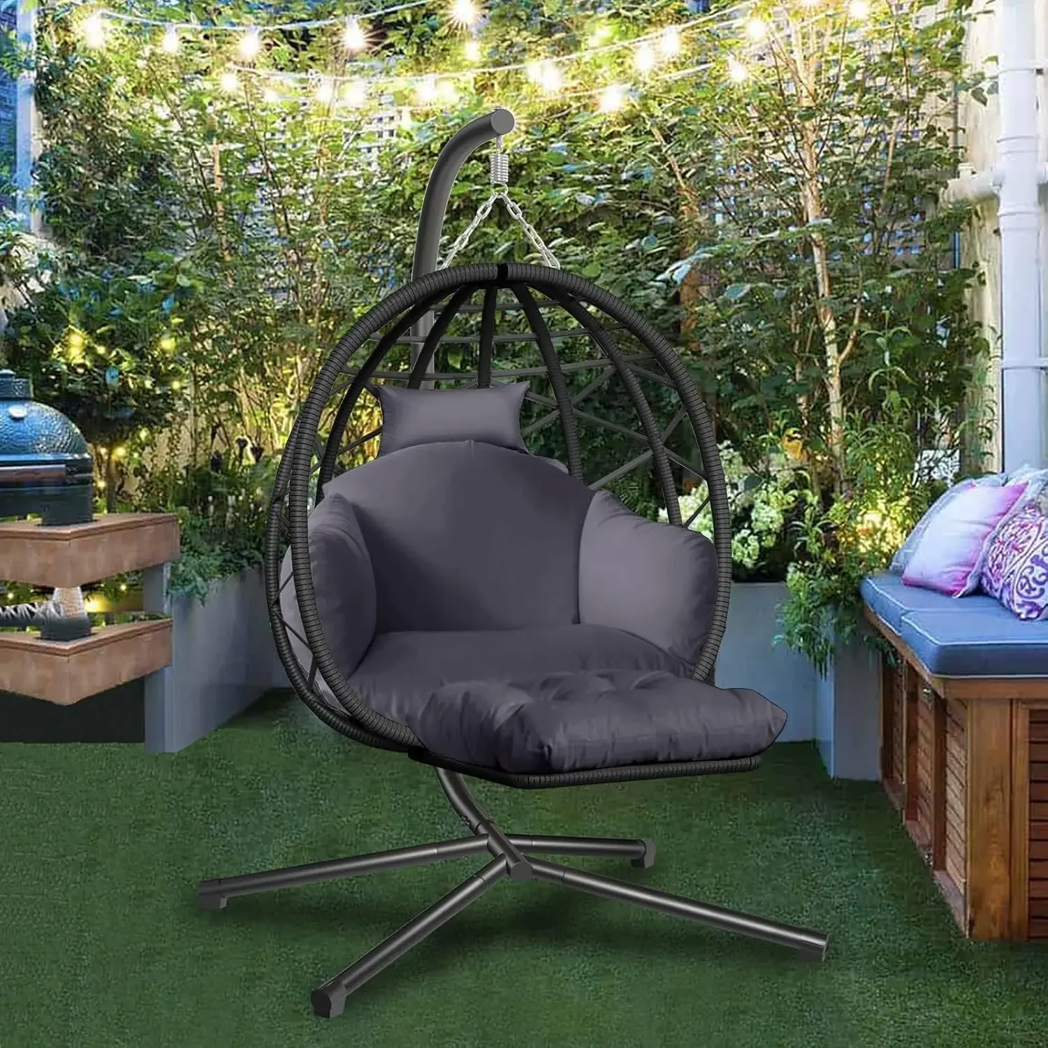 Hangende eierschaalstoel met s - Kids Outdoor Egg Chair recensie en prijs