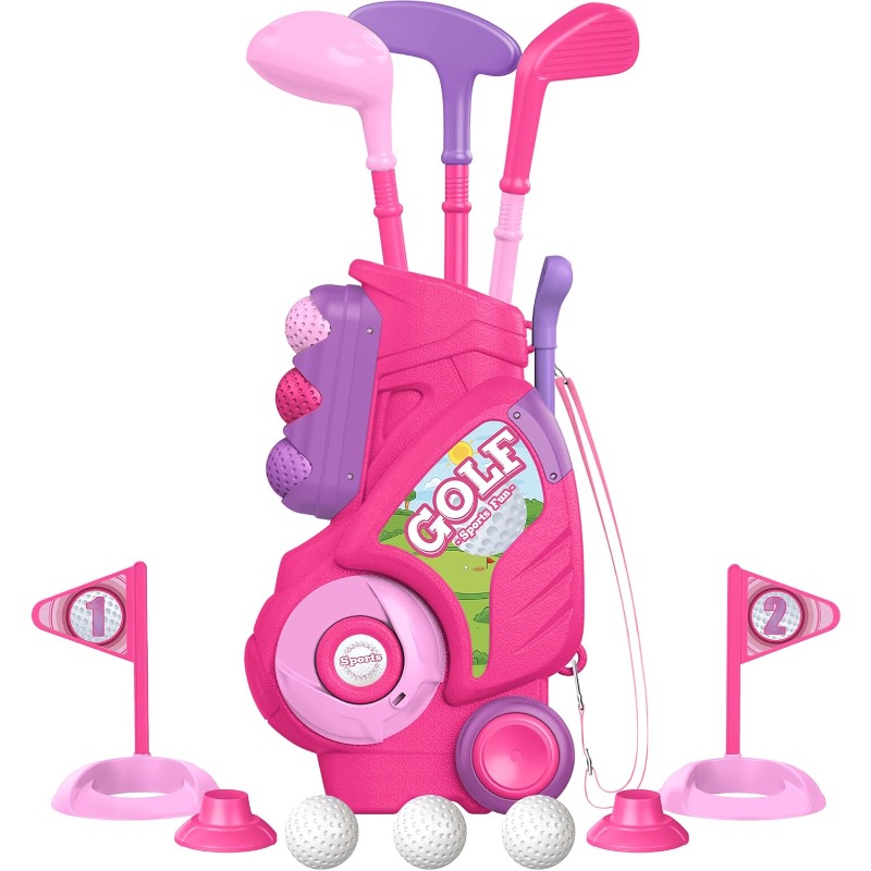 Golfclubset voor peuters Golfk - Kids Indoor Outdoor Cart recensie en prijs