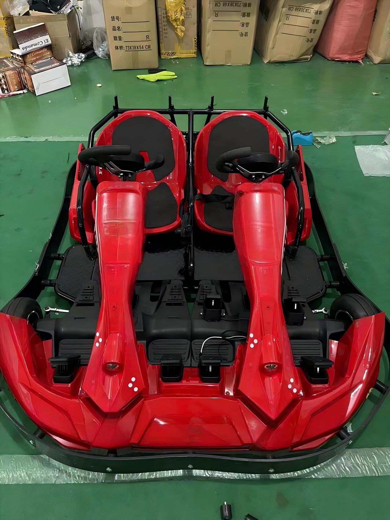 Dual-Seated Electc Racing Kart - Kids Outdoor Karting recensie en prijs