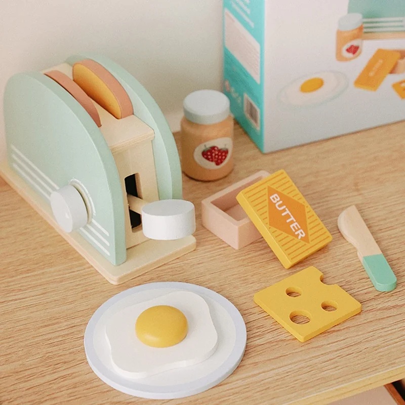 Houten simulatie broodrooster  - Kids Outdoor Kitchen Accessories recensie en prijs