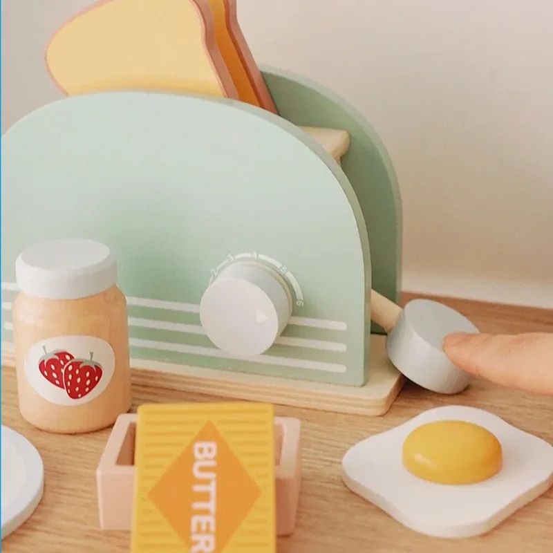 Houten simulatie broodrooster  - Kids Outdoor Kitchen Accessories recensie en prijs