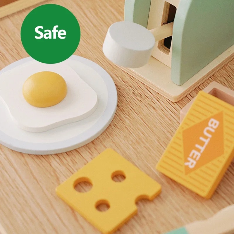 Houten simulatie broodrooster  - Kids Outdoor Kitchen Accessories recensie en prijs