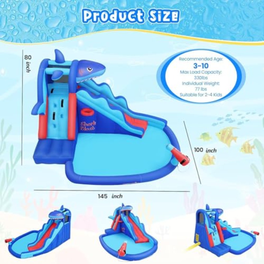 Opblaasbare waterglijbaan spri - Kids Outdoor Climbing Wall recensie en prijs