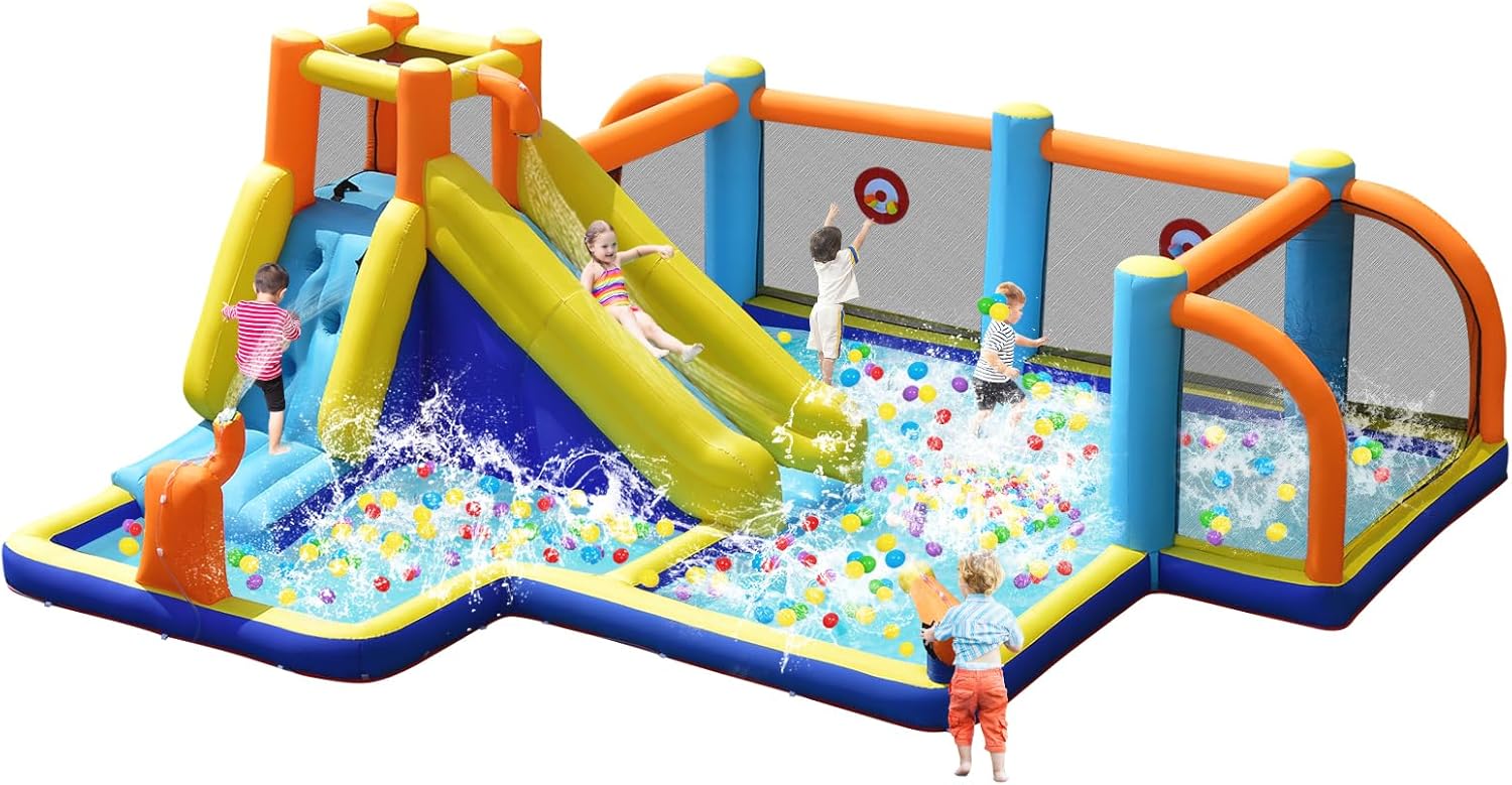 Reuze opblaasbare waterglijbaa - Kids Outdoor Climbing Wall recensie en prijs