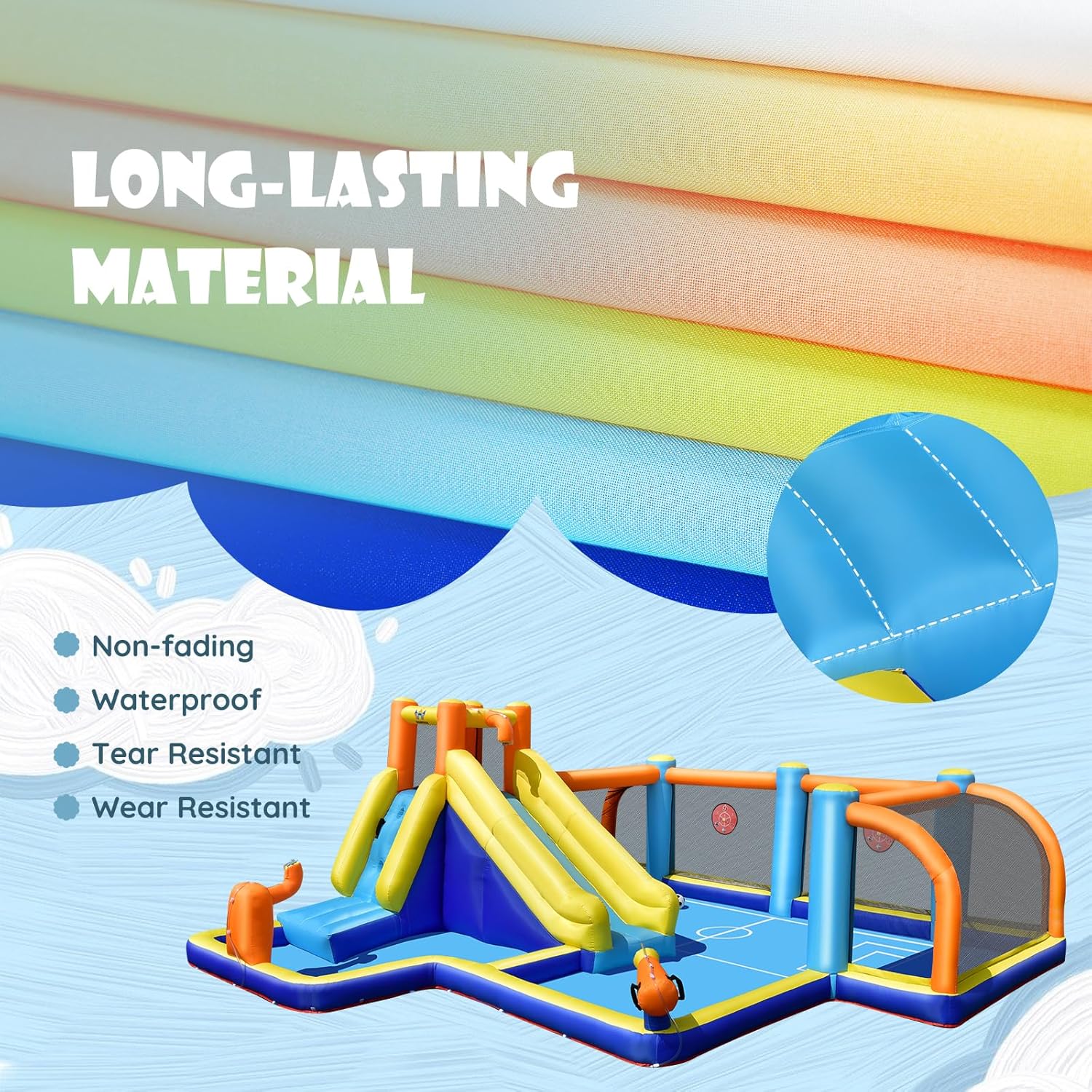 Reuze opblaasbare waterglijbaa - Kids Outdoor Climbing Wall recensie en prijs