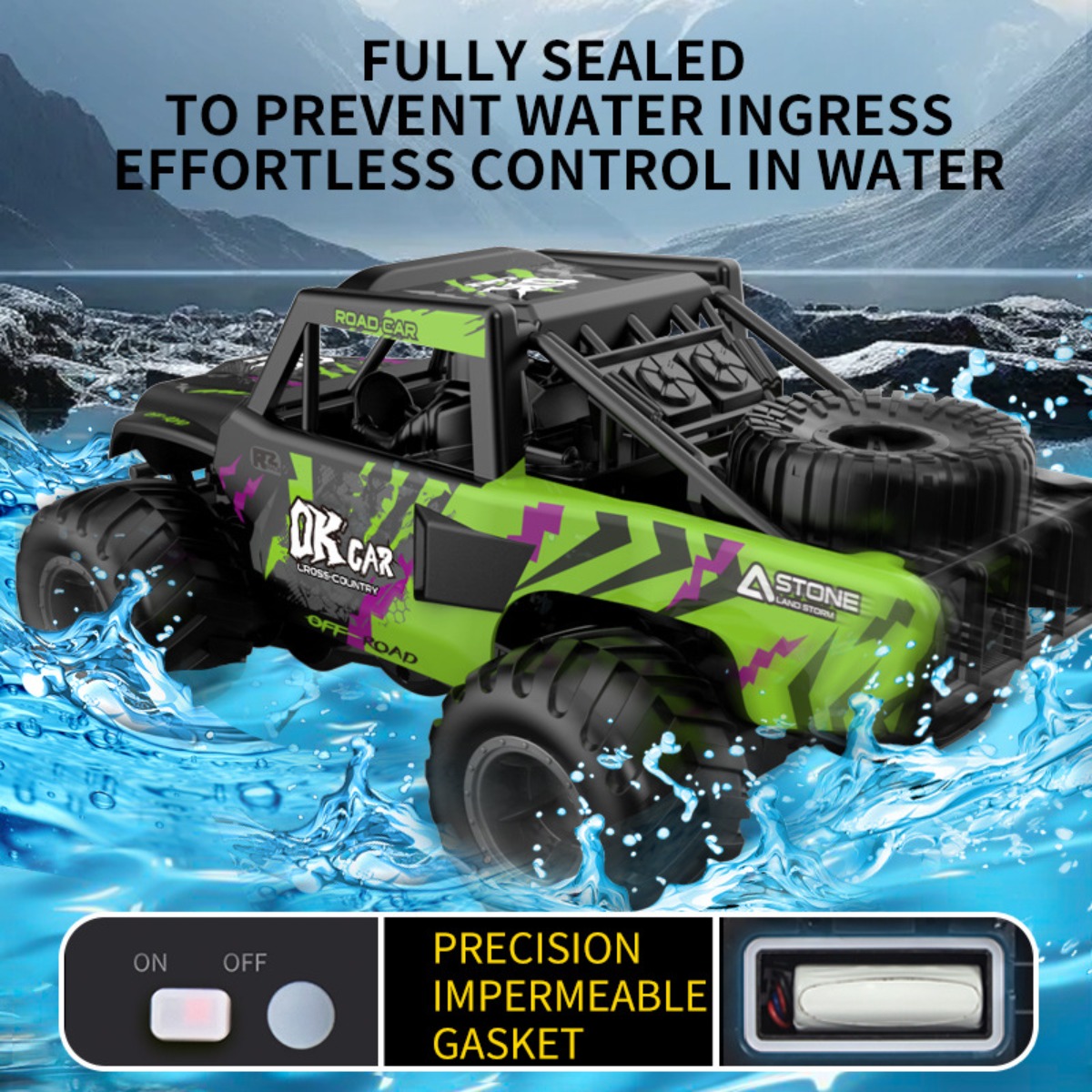 Amfibische RC auto 4WD terrein - Kids Outdoor Dirt Toys recensie en prijs