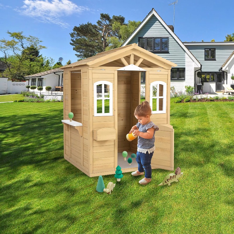 Modern klassieke houten speelh - Kids Outdoor Furniture recensie en prijs