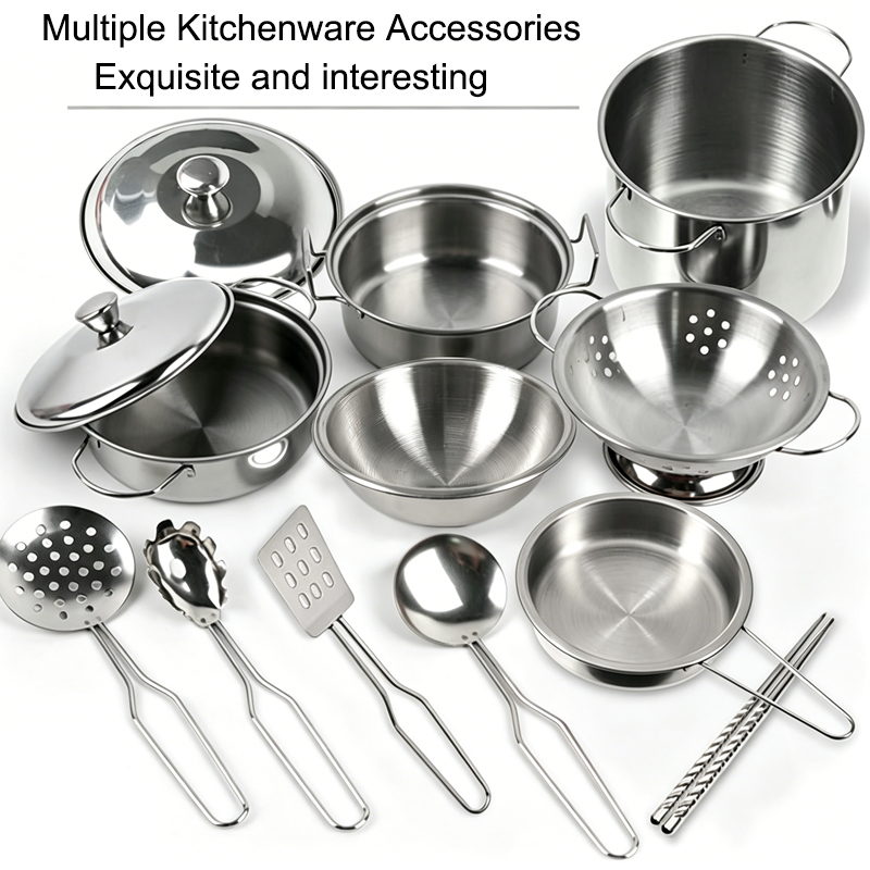 MINI RVS Keukenhulpjes Speelgo - Kids Outdoor Kitchen Accessories recensie en prijs