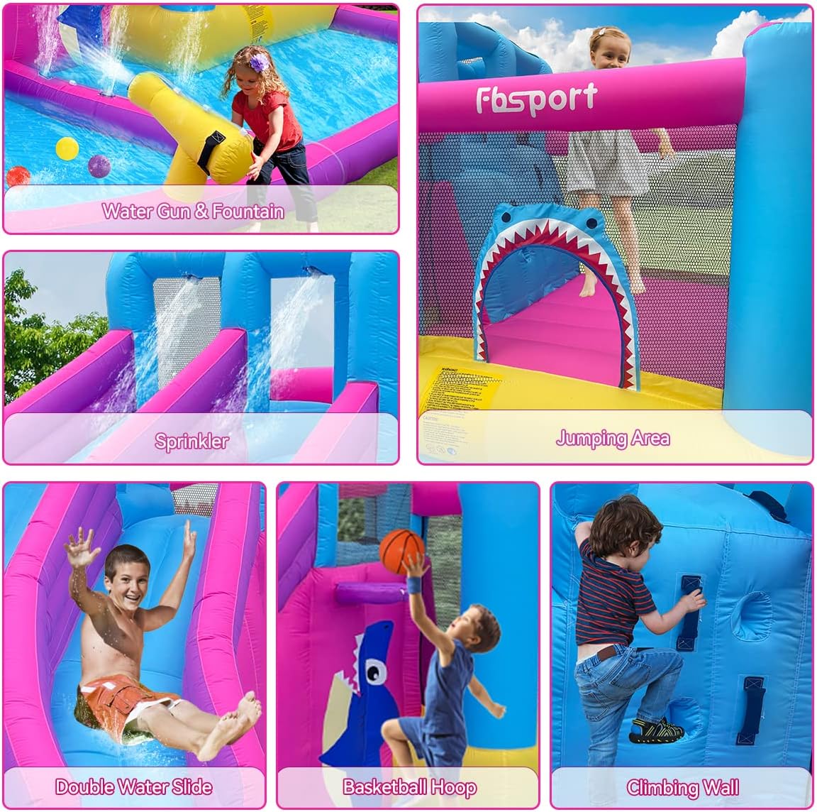 Tweelingwaterglijbaan opblaasb - Kids Outdoor Climbing Wall recensie en prijs